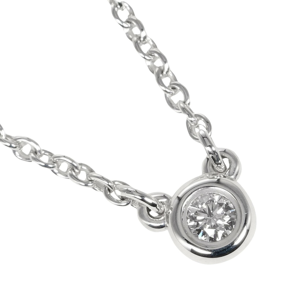 Tiffany Co By the Yard Necklace Sterling Silver Diamond